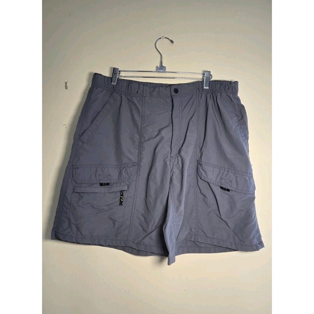 Rugged Exposure Mens Gray Cargo Shorts Outdoor Hiking Size 38